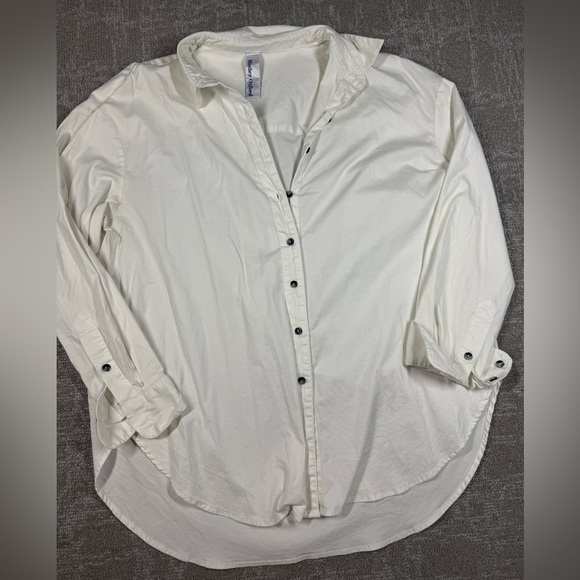 Mother Oxford Tops - Mother Oxford White Button Down Long Sleeve Shirt Women Size 3